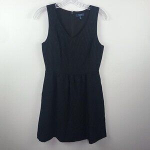 Blue Black Fit & Flare Dress